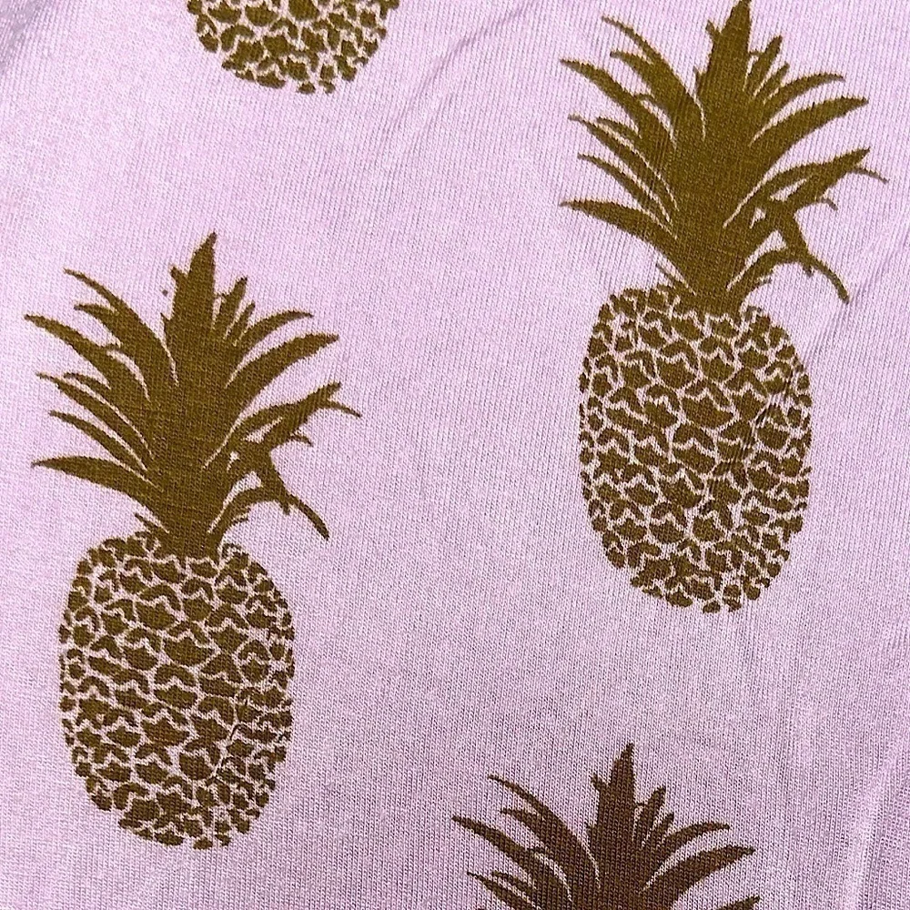 Kate Quinn Bamboo Collection Soft Pineapple Ruffle Long Sleeve One Piece Sz 3-6M